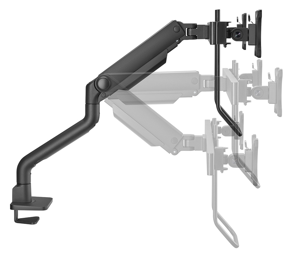 EU Product - Next One Desk Mount double display crossbar topfix clamp/grommet thumbnail