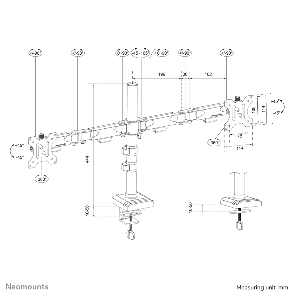 EU Product - NERO Single Flat Screen Desk M thumbnail