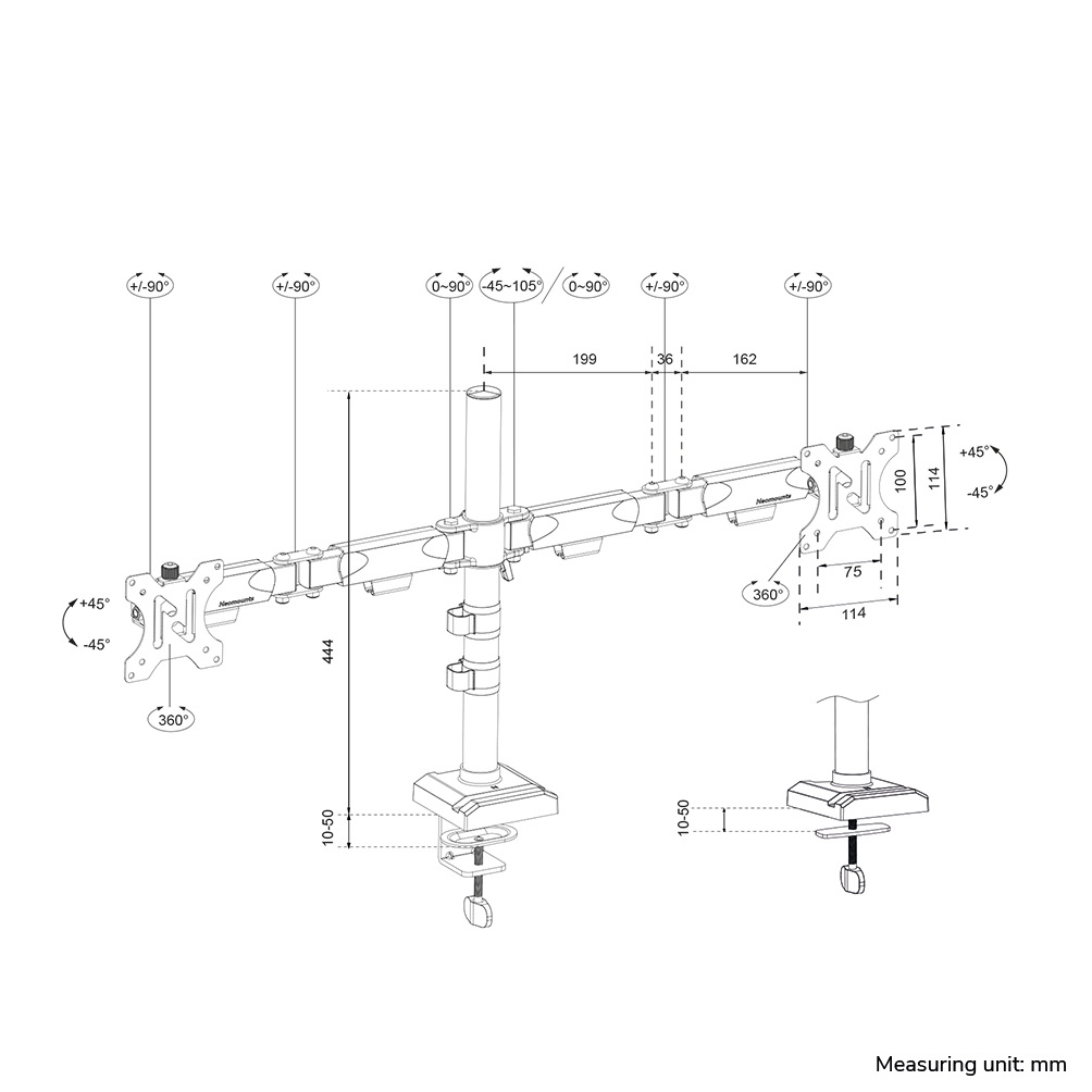 EU Product - NERO Single Flat Screen Desk M thumbnail