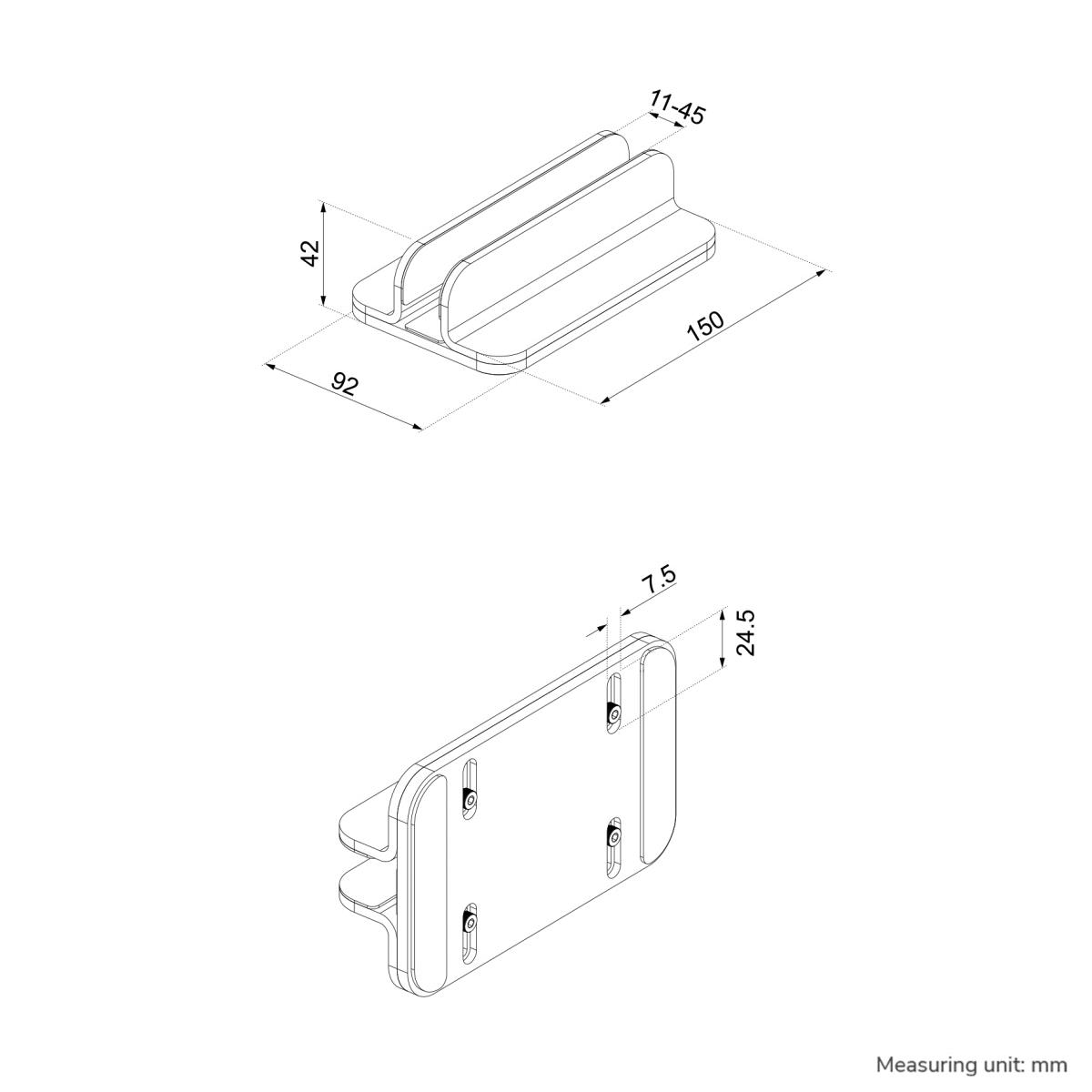 - Notebook stand (vertical) - universal - 11