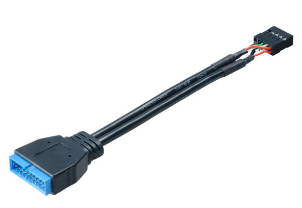 USB 3.0 to USB 2.0 Cable AK-CBUB19-10BK thumbnail