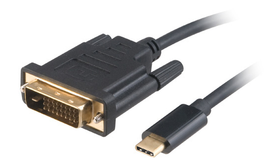 Akasa Typ C Adapter Kabel auf DVI - schwarz - Adapter - Digital thumbnail