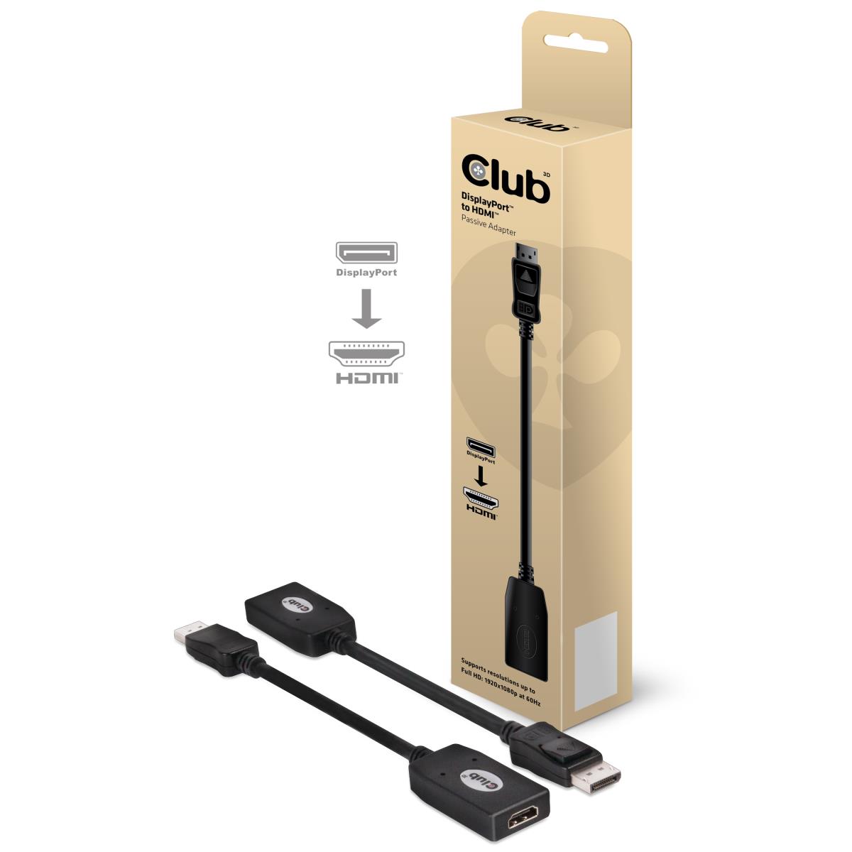 EU Product - Adapter DisplayPort> HDMI* - Adapter - Digital/Display/Video thumbnail