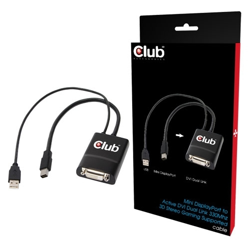 EU Product - Adapter mini DisplayPort arretierbar auf DVI-D Dual Link aktiv - Adapter - Digital/Display/Video thumbnail