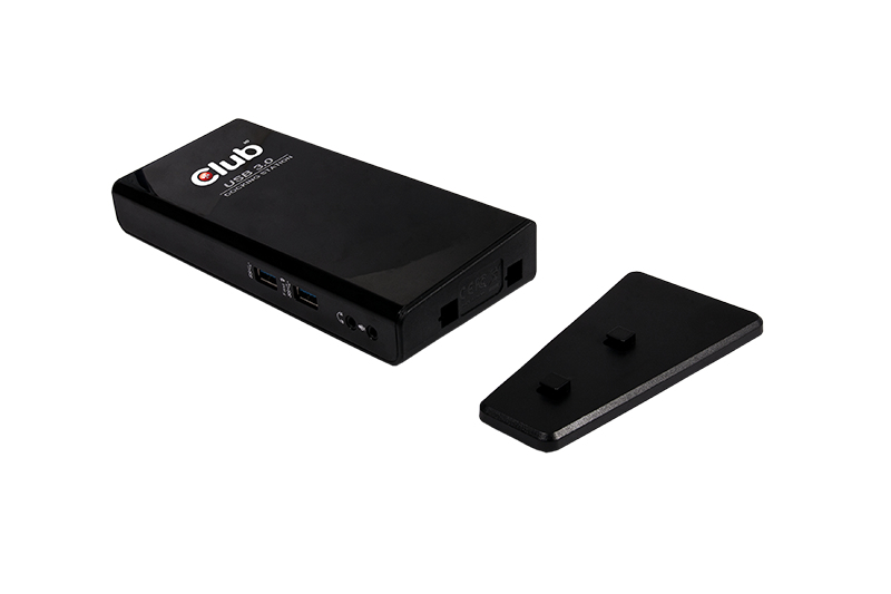 EU Product - USB 3.0 Dual Display Docking Station - Schwarz-Klavierlack thumbnail