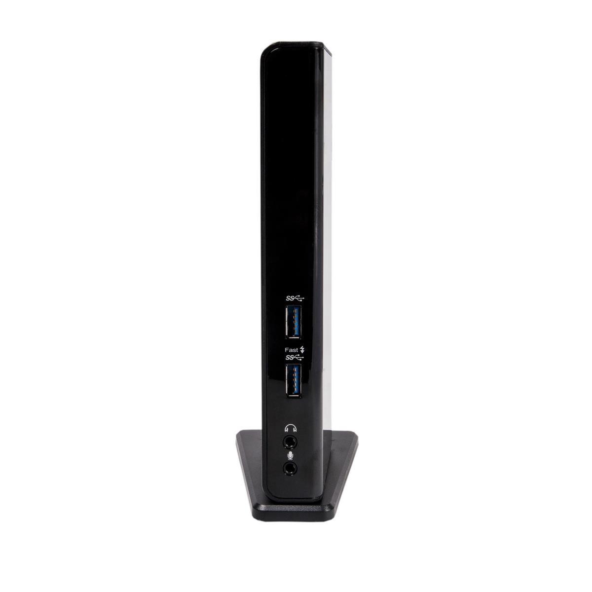 EU Product - USB 3.0 Dual Display Docking Station - Schwarz-Klavierlack thumbnail
