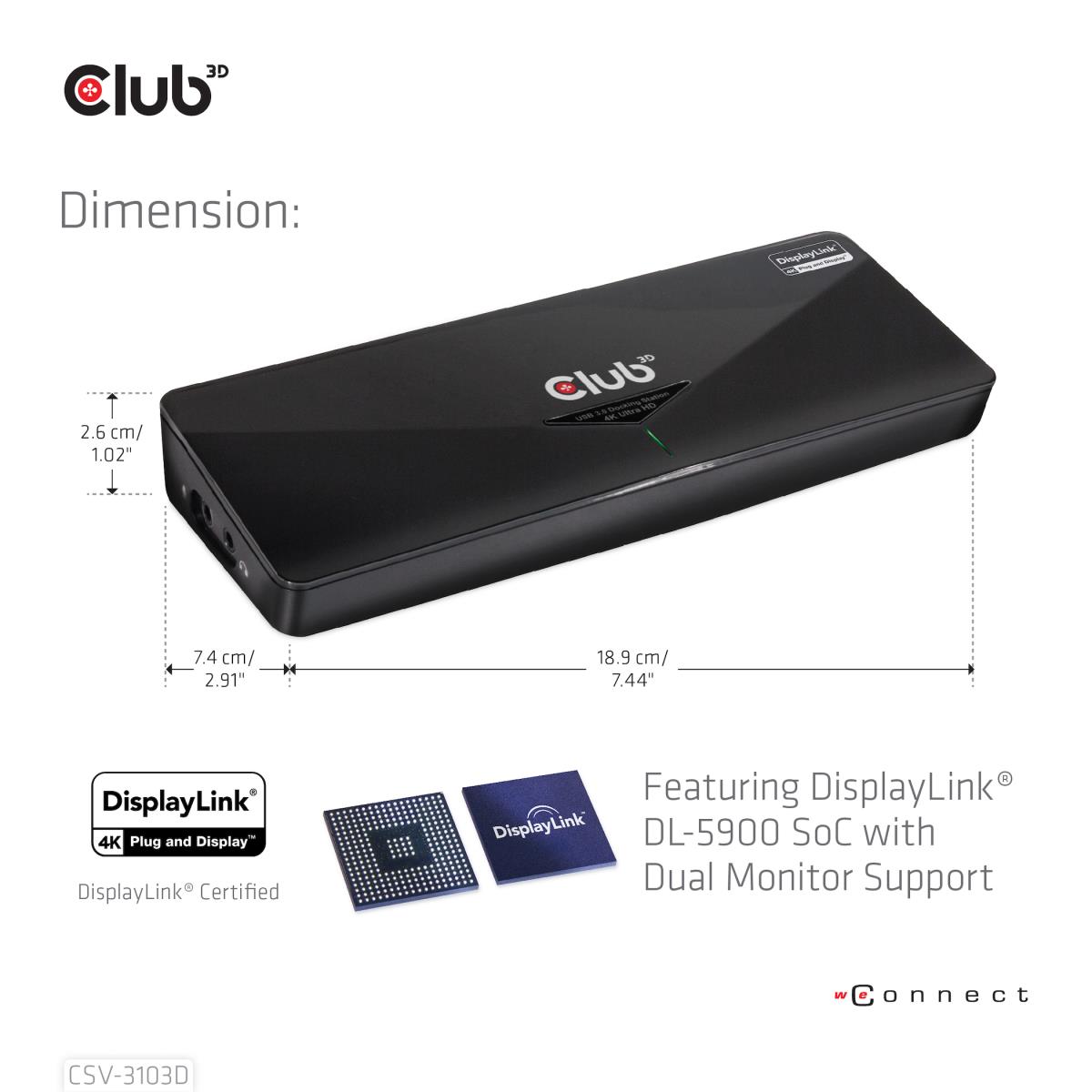 EU Product - SenseVision USB 3.0 4k Docking Station thumbnail