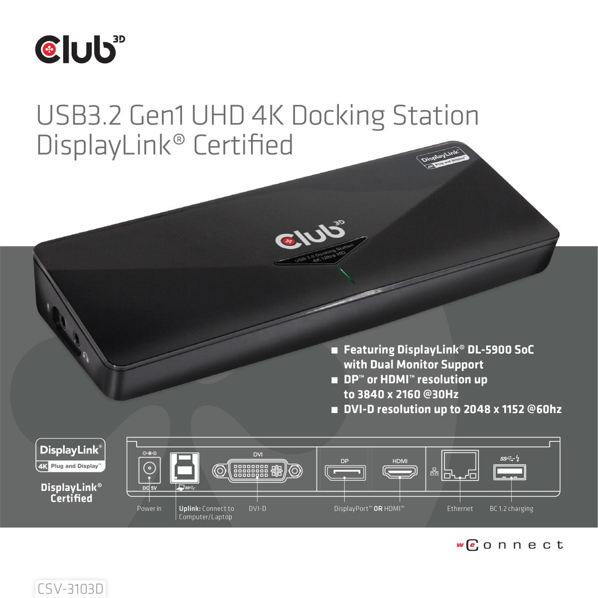 EU Product - SenseVision USB 3.0 4k Docking Station thumbnail