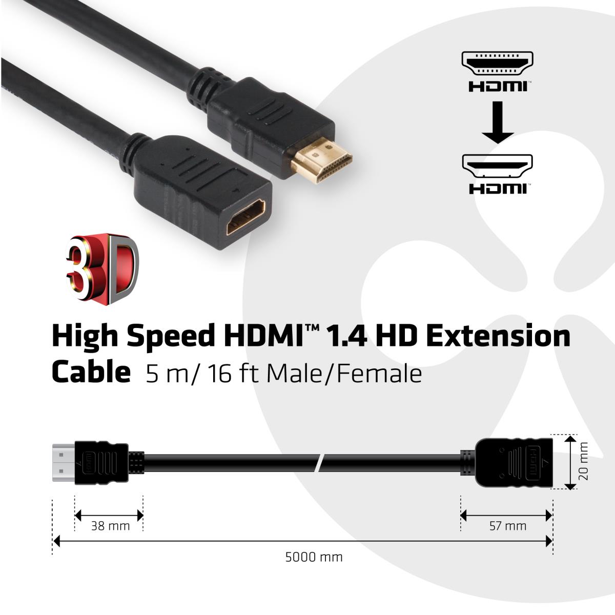 EU Product - HDMI-Verlngerungskabel - HDMI m - Cable - Digital/Display/Video thumbnail