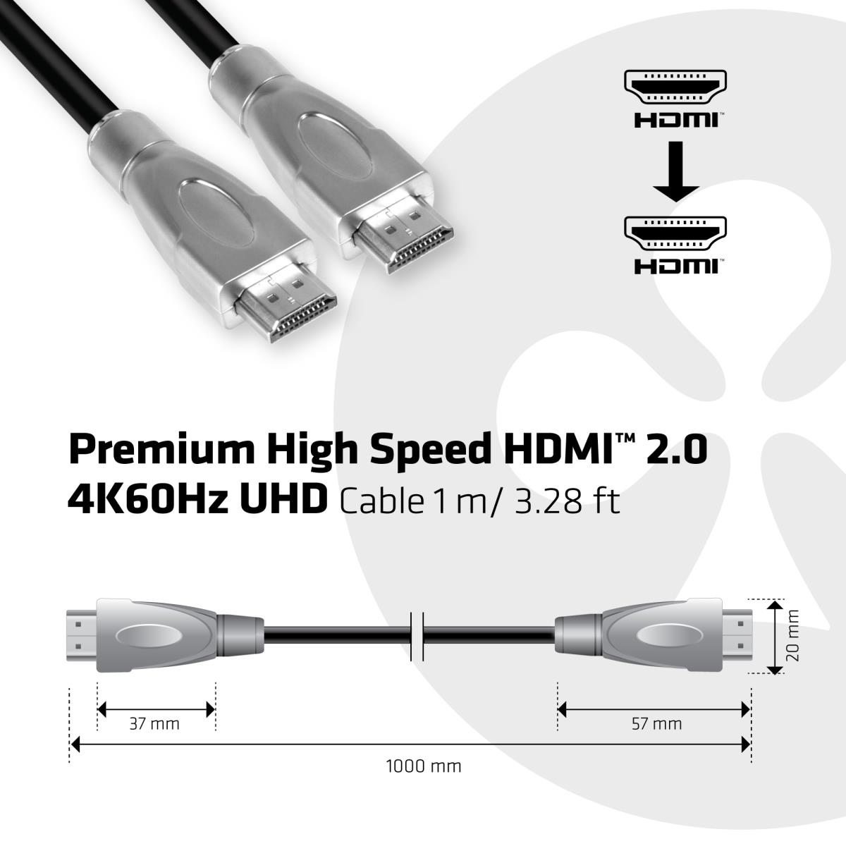 EU Product - Premium High Speed HDMI 2.0 4K60Hz UHD Kabel - Cable - Digital/Display/Video thumbnail