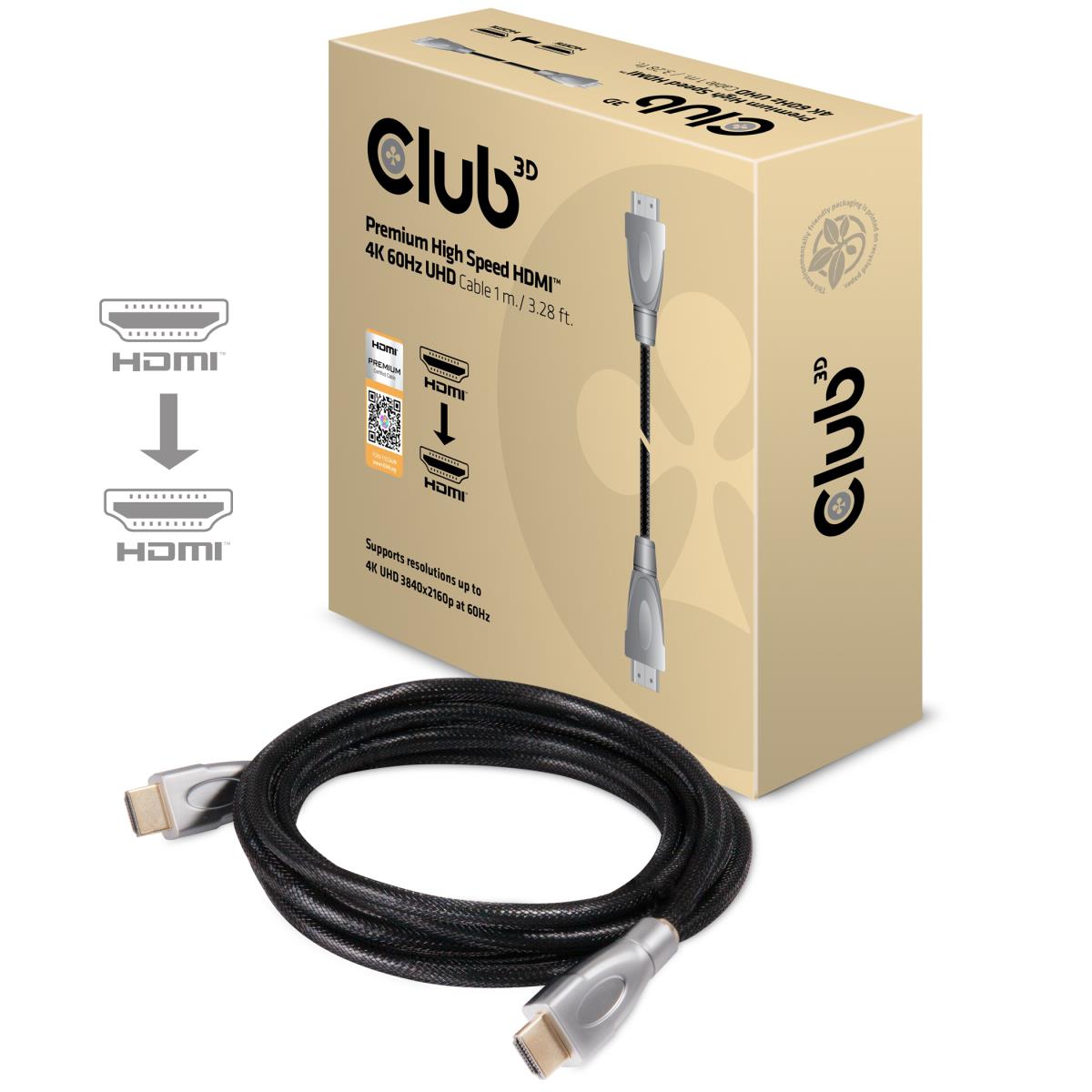 EU Product - Premium High Speed HDMI 2.0 4K60Hz UHD Kabel - Cable - Digital/Display/Video thumbnail