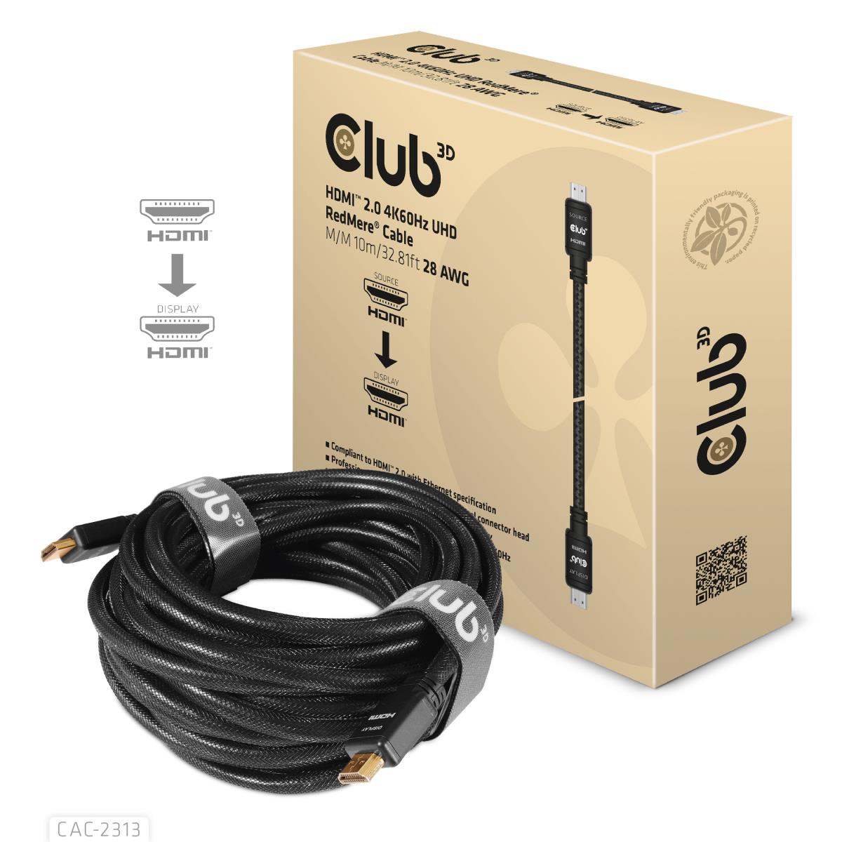 EU Product - HDMI 2.0 4K60Hz RedMere Kabel - Cable - Digital/Display/Video thumbnail