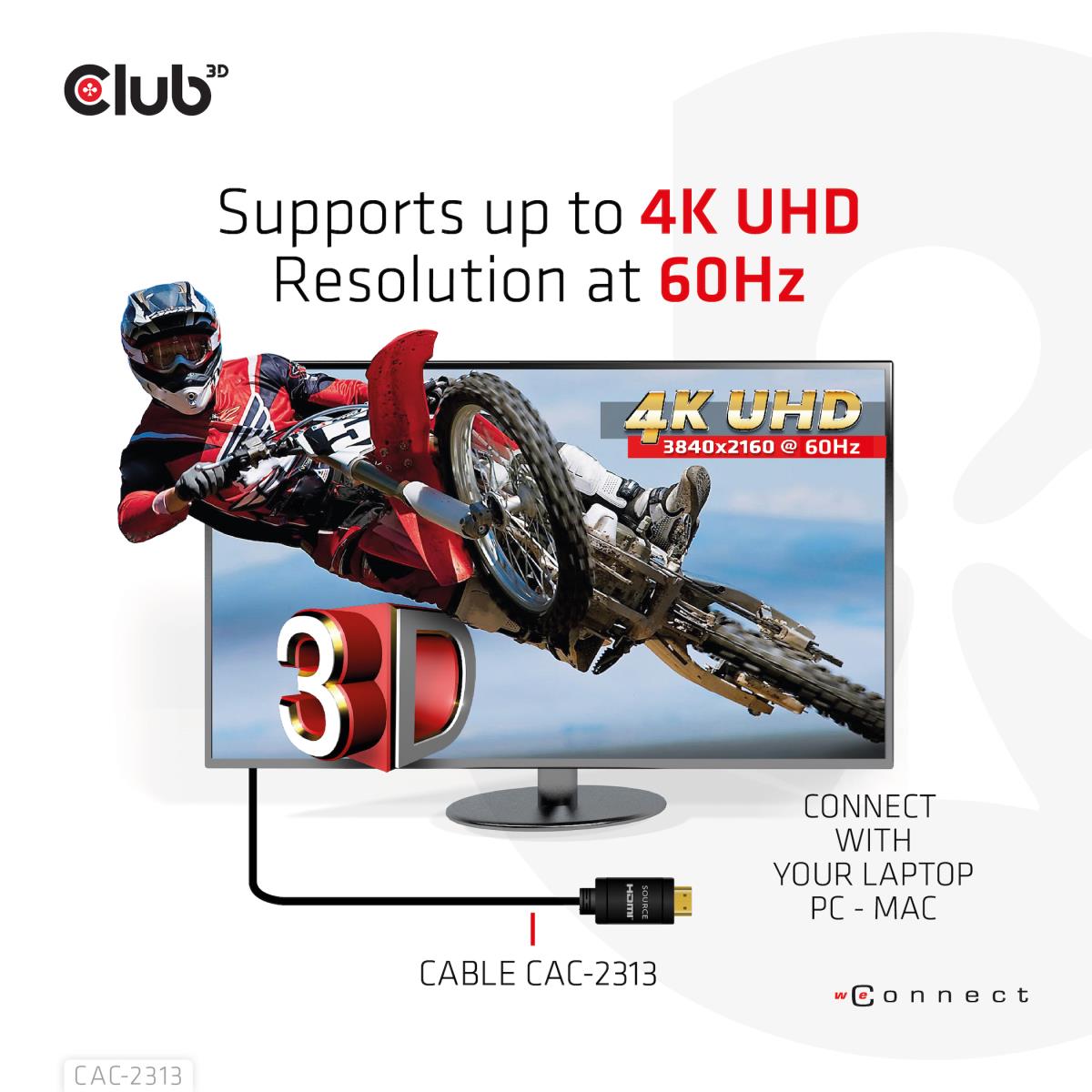 EU Product - HDMI 2.0 4K60Hz RedMere Kabel - Cable - Digital/Display/Video thumbnail