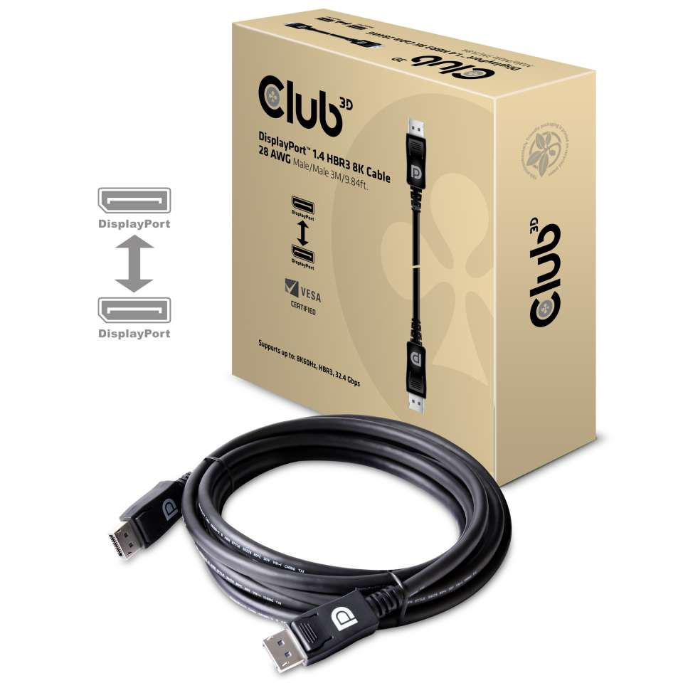 EU Product - Kabel DisplayPort 1.4 - 1.4 Hbr3 8K - Cable - Digital/Display/Video thumbnail