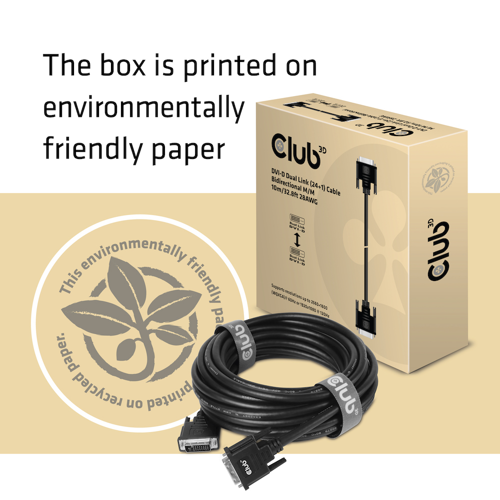 EU Product - Kabel Dvi-D Dual Link 24+1 - Dvi-D - Cable - Digital/Display/Video thumbnail