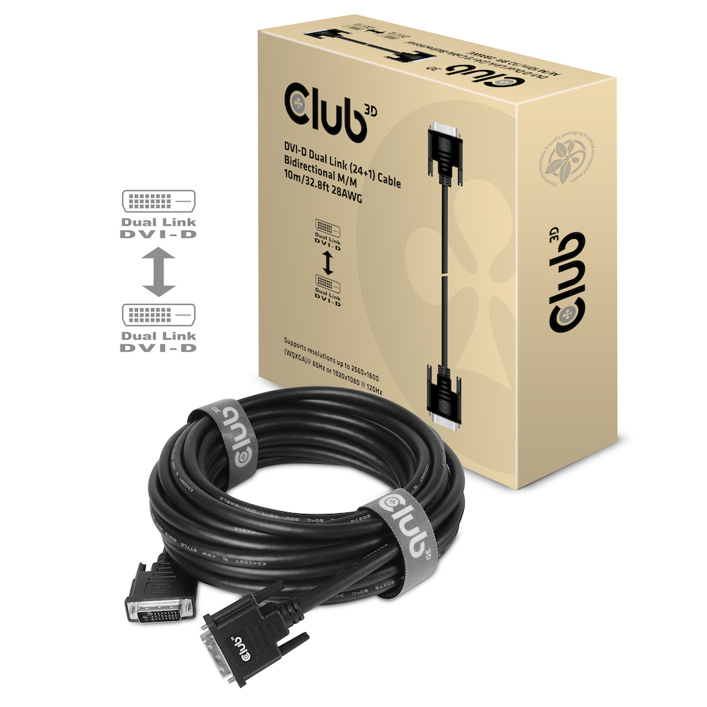 EU Product - Kabel Dvi-D Dual Link 24+1 - Dvi-D - Cable - Digital/Display/Video thumbnail