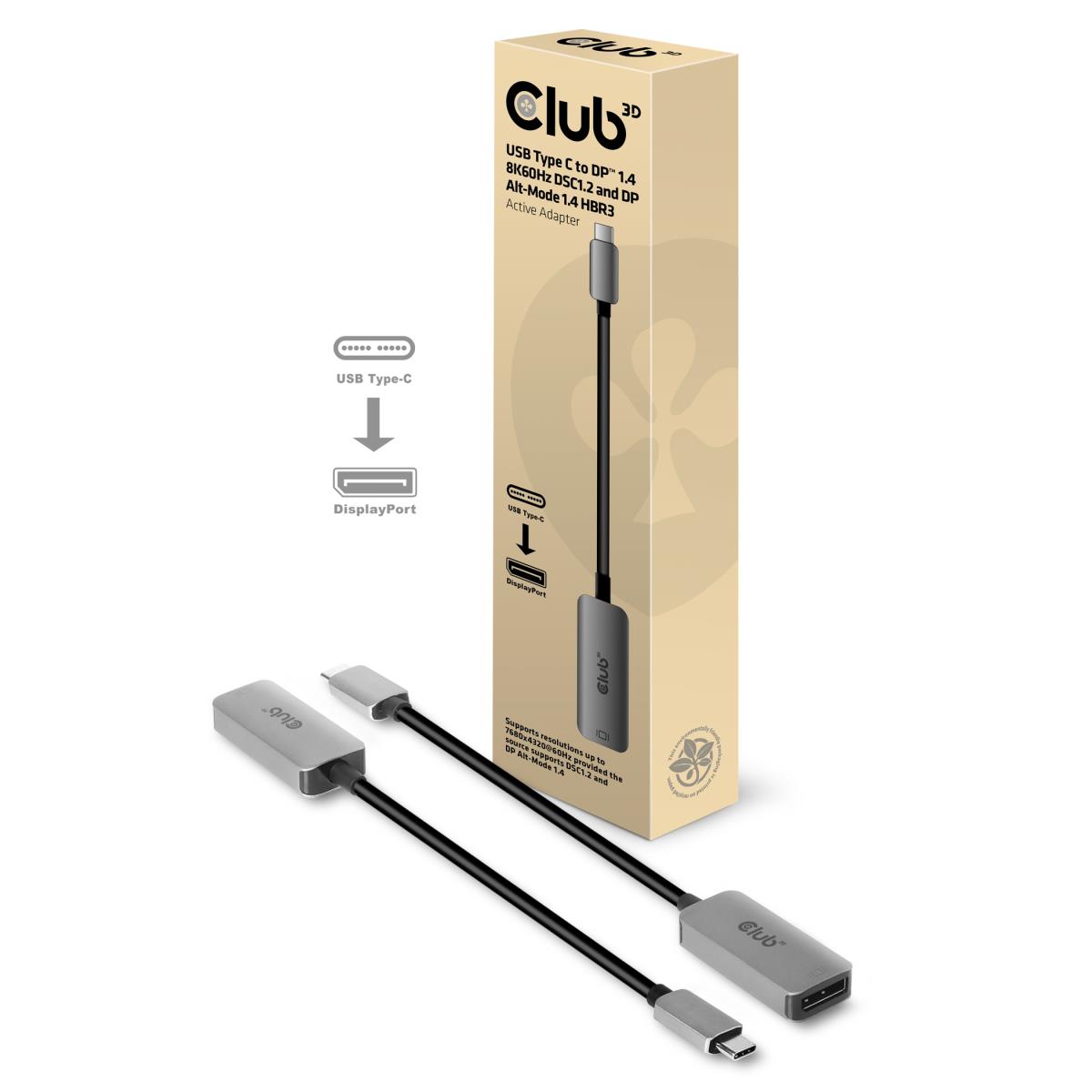 EU Product - Adapter USB Type C DisplayPort 1.4 - Adapter - Digital thumbnail