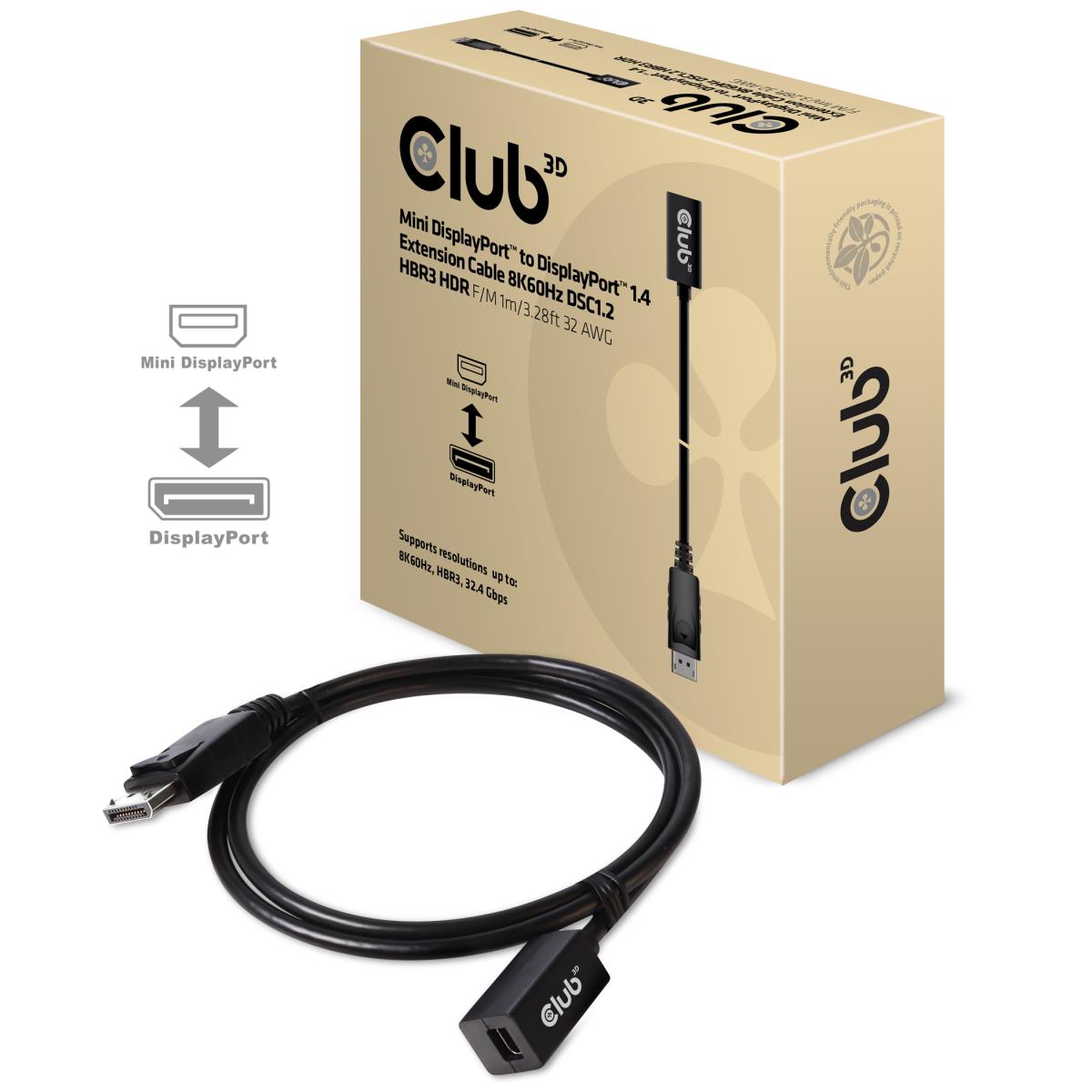 EU Product - Verlngerungskabel Mini-DisplayPort - DisplayPort - Cable - Digital/Display/Video thumbnail