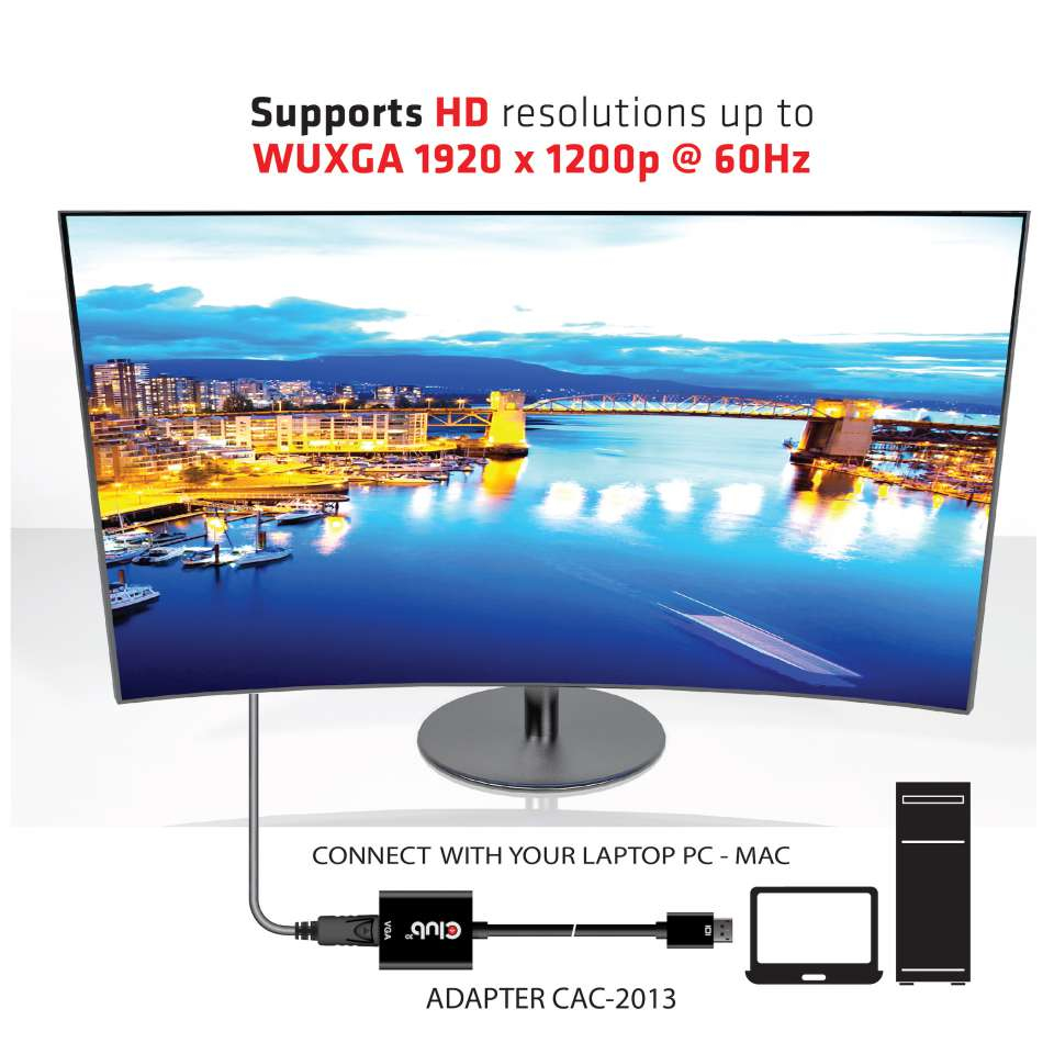 EU Product - Adapter DisplayPort> Vga* - Adapter - Digital/Display/Video thumbnail
