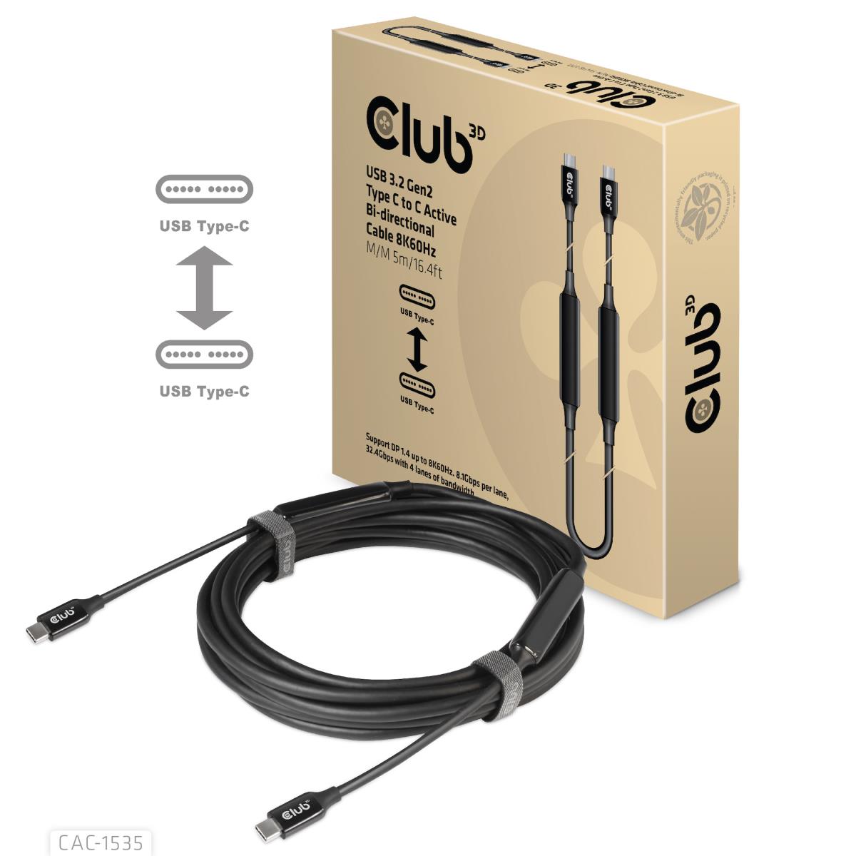 EU Product - Kabel USB 3.2 Typ C aktiv St/St - Cable - Digital thumbnail