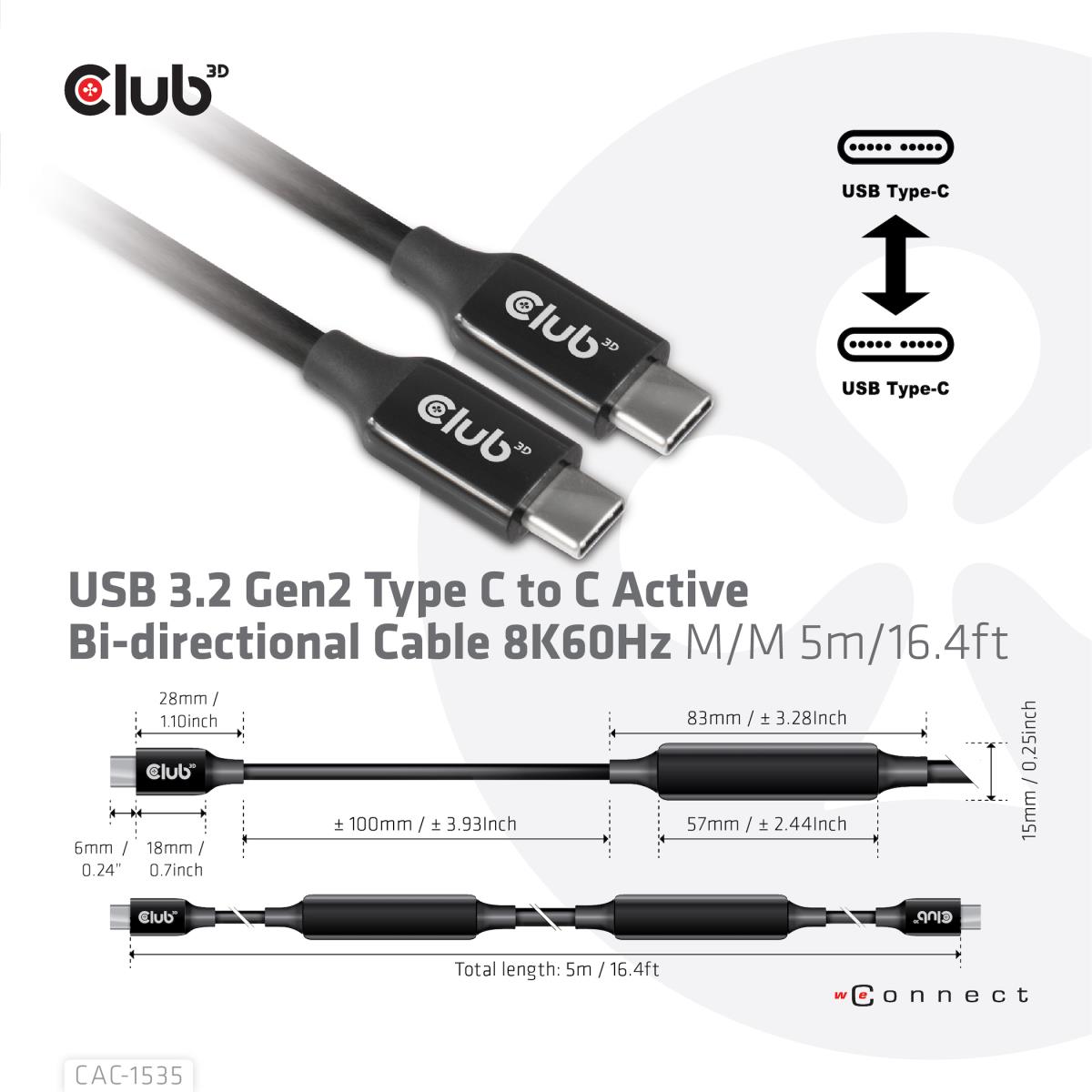 EU Product - Kabel USB 3.2 Typ C aktiv St/St - Cable - Digital thumbnail