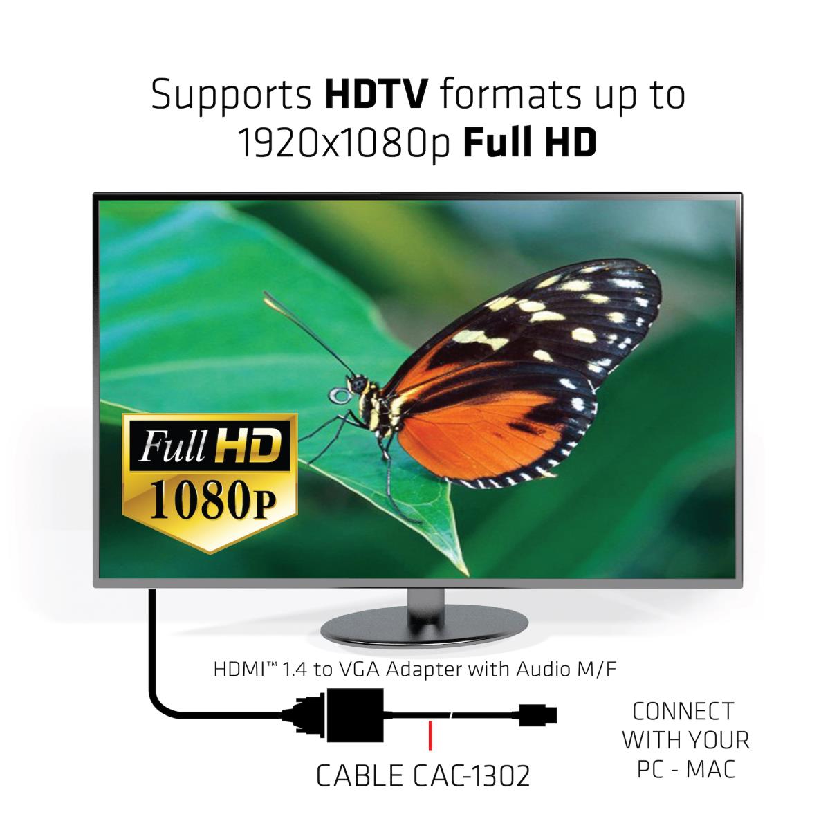 EU Product - Adapter Hdmi> Vga* - Adapter - Audio/Multimedia thumbnail
