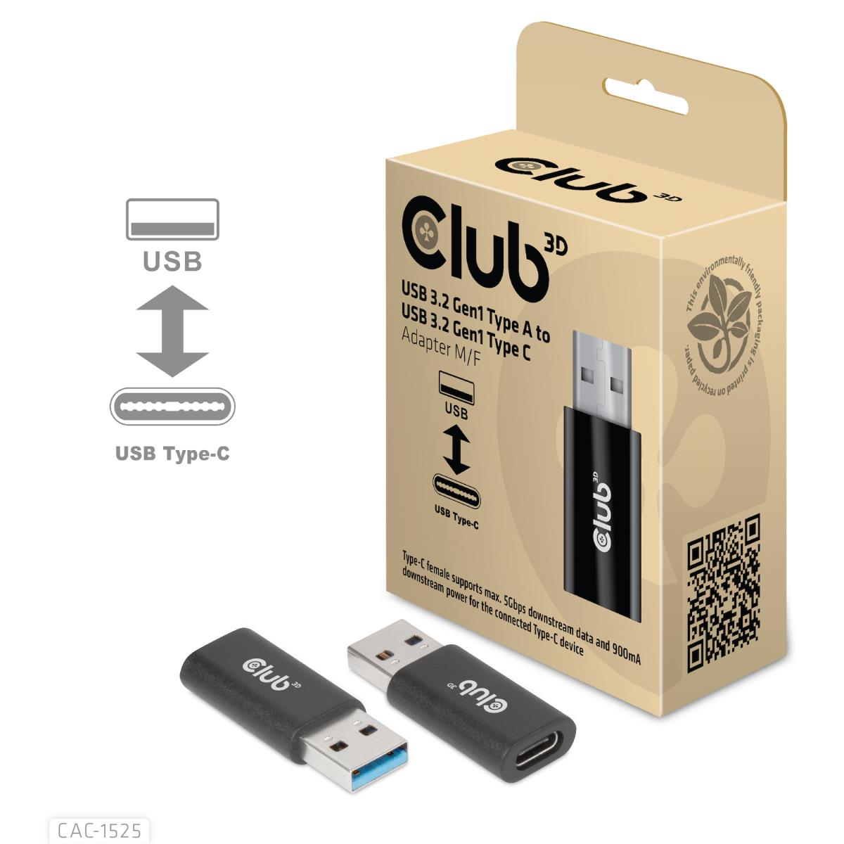 EU Product - Adapter Usb 3.2 Typ A<> 3.2 C St/Bu - Adapter - Digital thumbnail