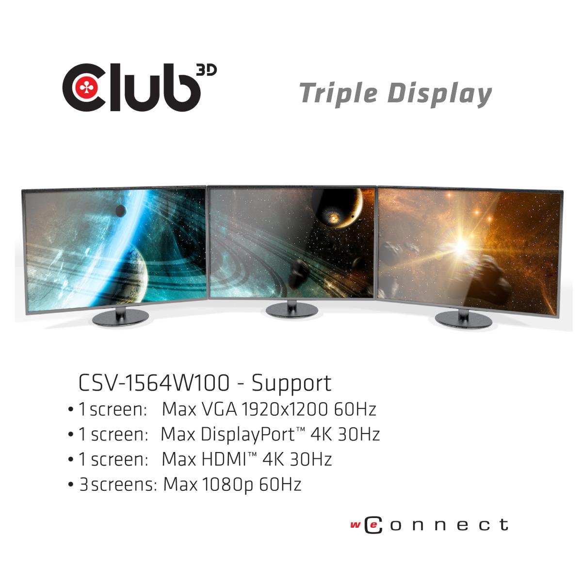 EU Product - Usb Type C 3.2 Gen1 Triple Display Dynamic Pd Charging Dock 100W Power thumbnail