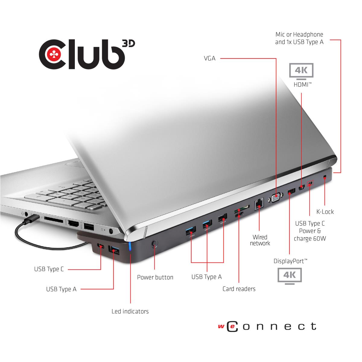EU Product - Usb Type C 3.2 Gen1 Triple Display Dynamic Pd Charging Dock 100W Power thumbnail