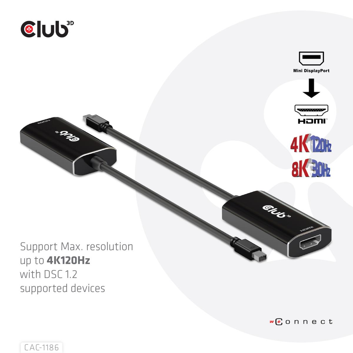 EU Product - Adapter DisplayPort Mini> HDMI 1.4* - Adapter - Digital/Display/Video thumbnail