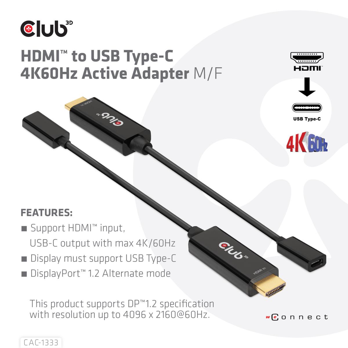 EU Product - Adapter Hdmi> Usb C** 4K60Hz aktiv - Adapter - Digital thumbnail