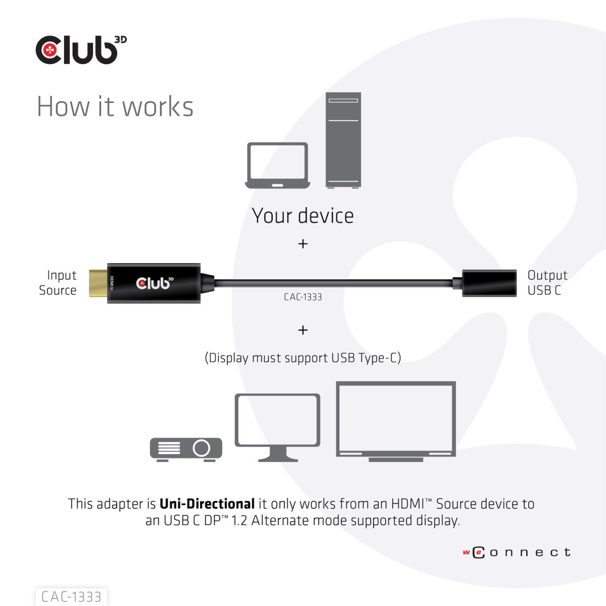 EU Product - Adapter Hdmi> Usb C** 4K60Hz aktiv - Adapter - Digital thumbnail