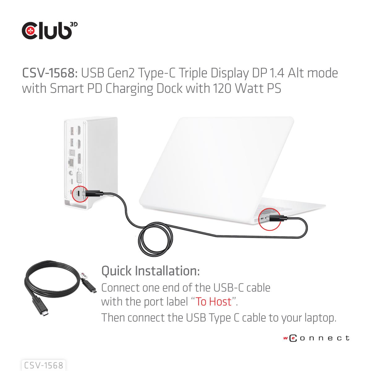 EU Product - Dockingstation - Usb Typ C Triple Docking Station*schwarz* thumbnail