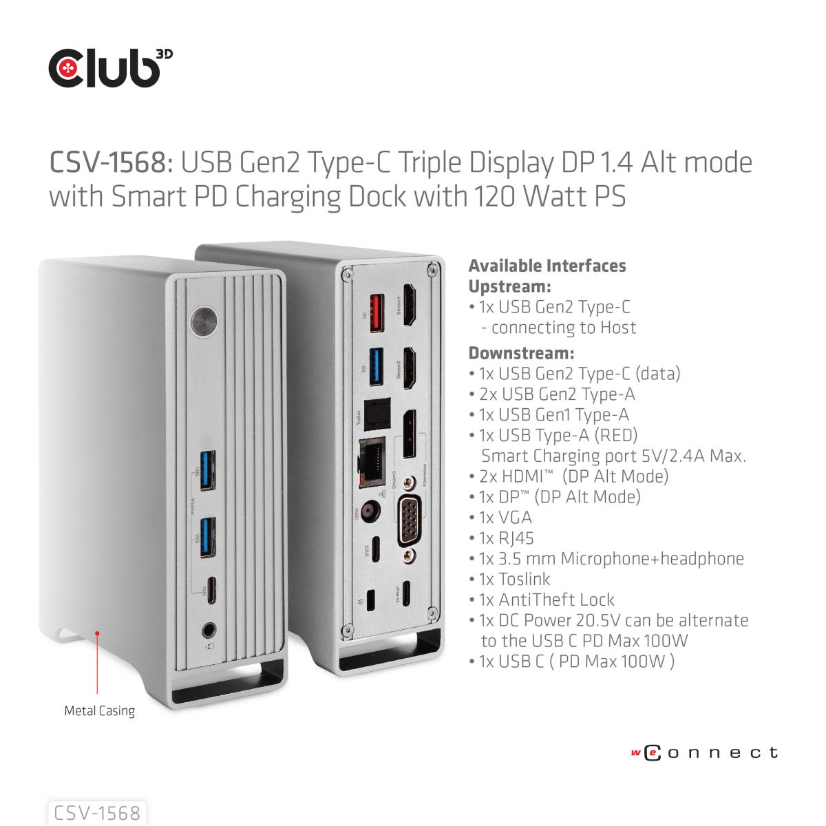 EU Product - Dockingstation - Usb Typ C Triple Docking Station*schwarz* thumbnail