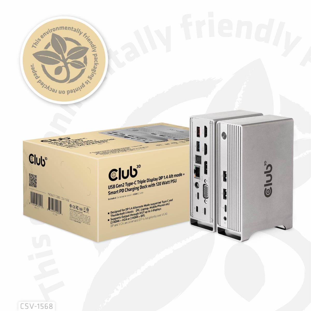 EU Product - Dockingstation - Usb Typ C Triple Docking Station*schwarz* thumbnail