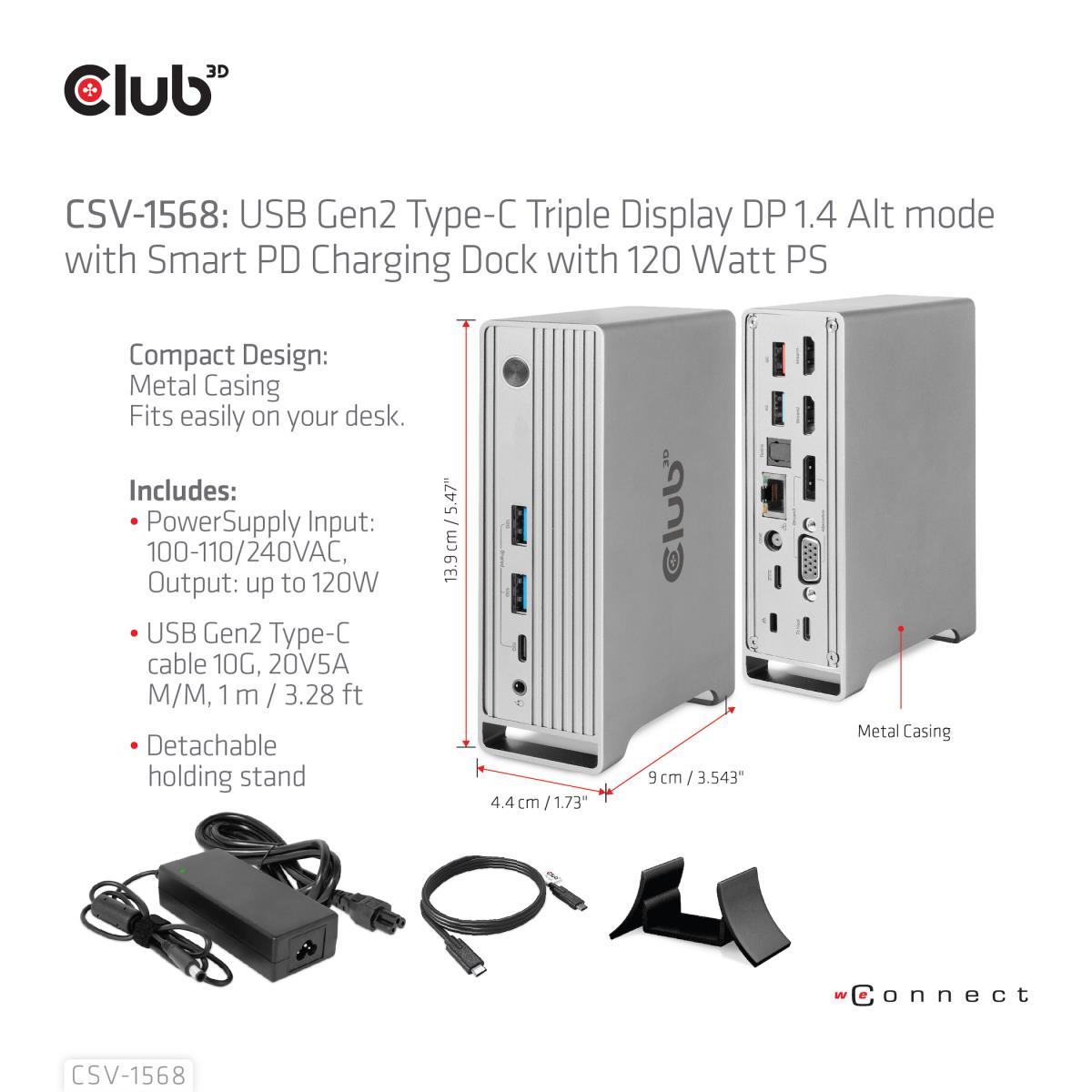 EU Product - Dockingstation - Usb Typ C Triple Docking Station*schwarz* thumbnail