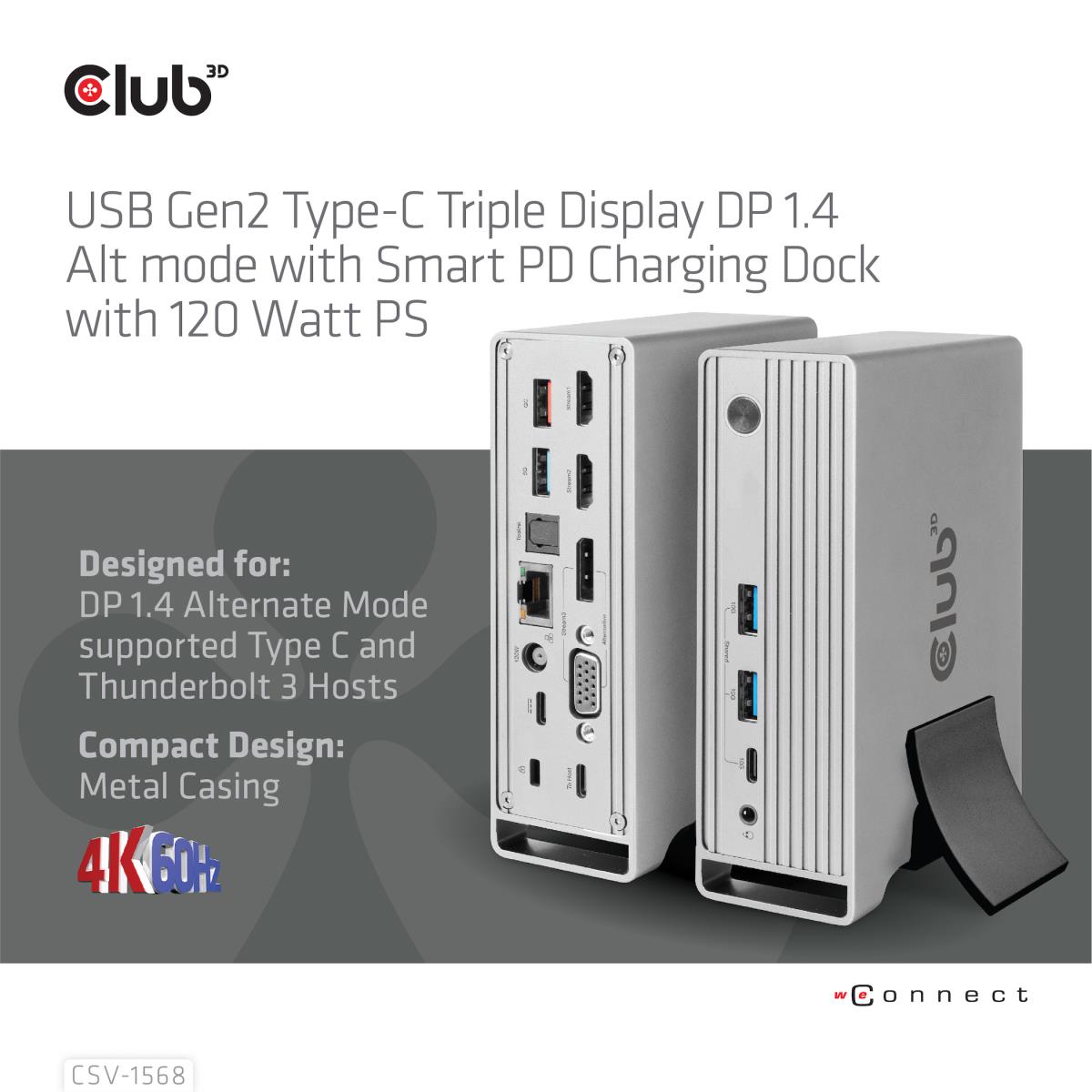 EU Product - Dockingstation - Usb Typ C Triple Docking Station*schwarz* thumbnail