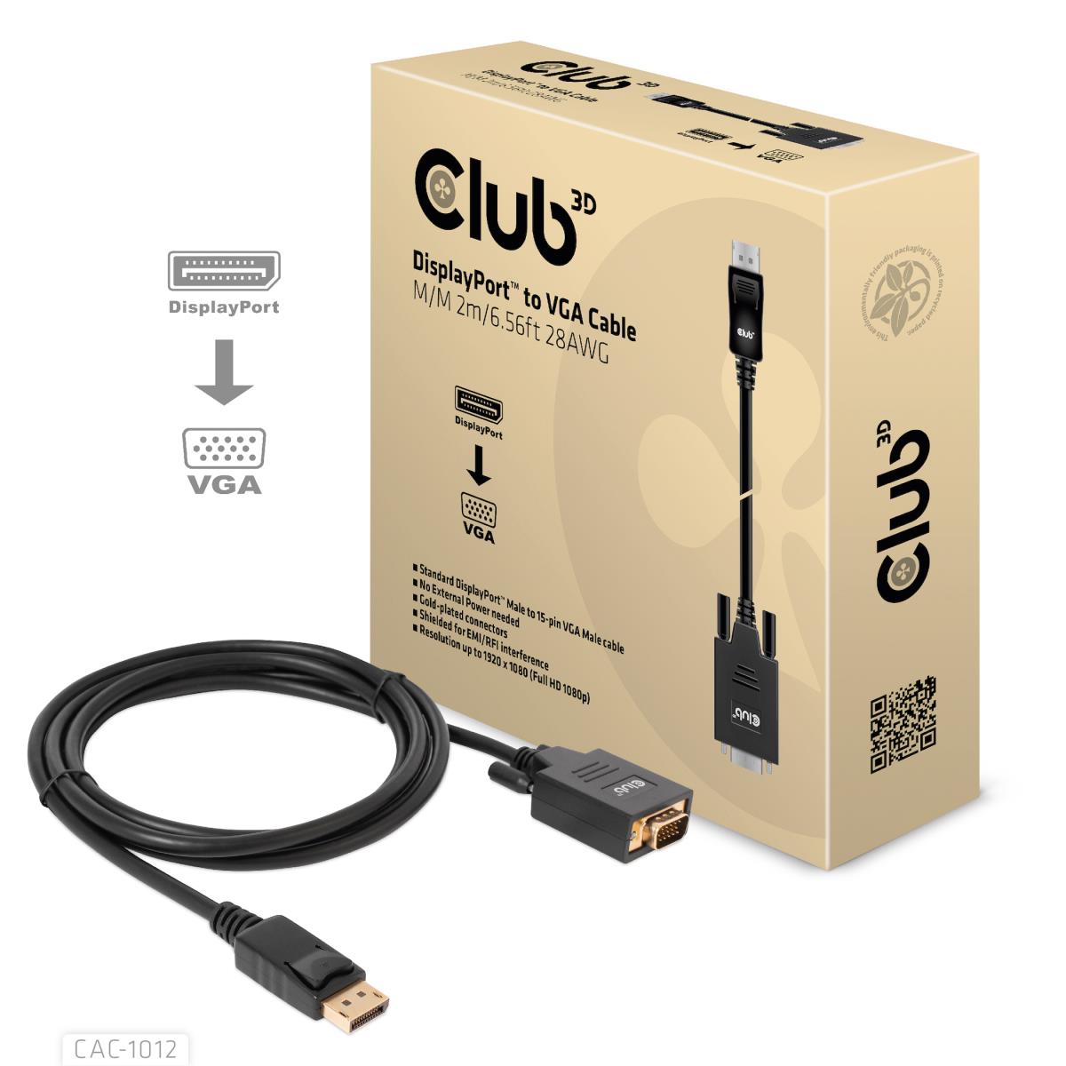 EU Product - Kabel DisplayPort> Vga St/St - Cable - Digital/Display/Video thumbnail