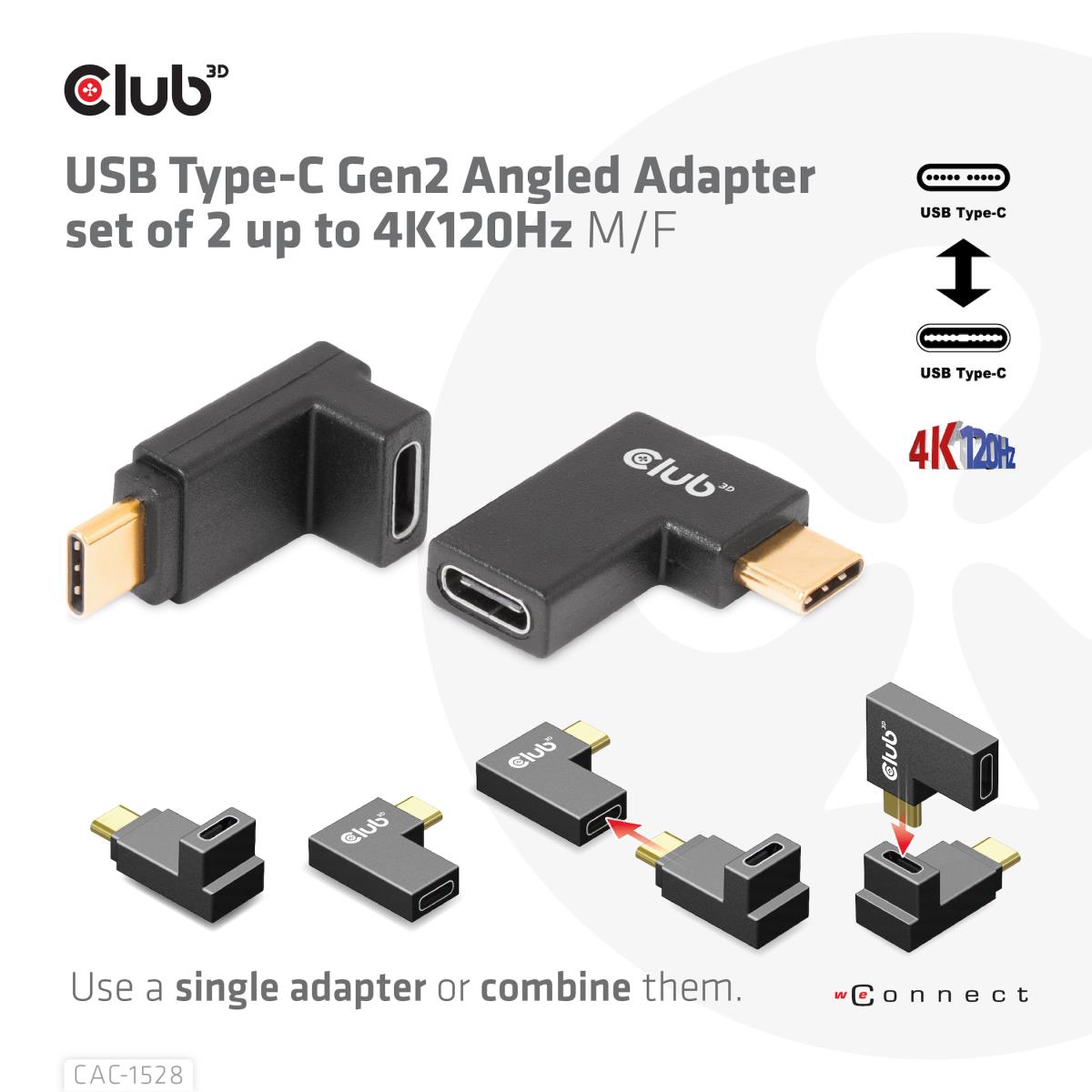 EU Product - Usb 3.2 Gen 1 Typ C - gewinkelte Adapter - Adapter - Digital thumbnail