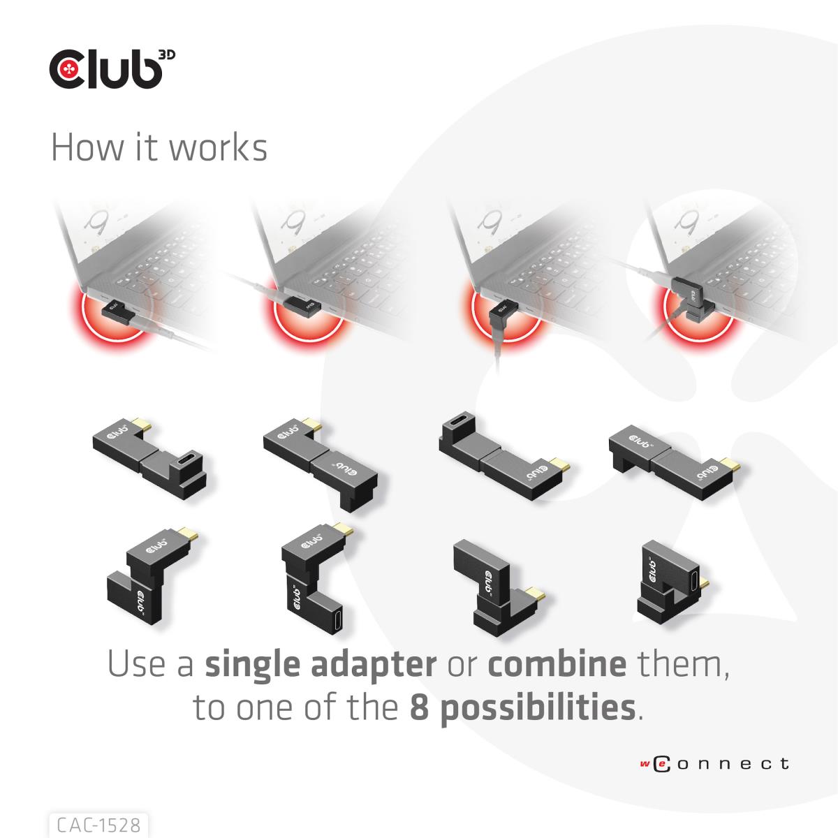 EU Product - Usb 3.2 Gen 1 Typ C - gewinkelte Adapter - Adapter - Digital thumbnail