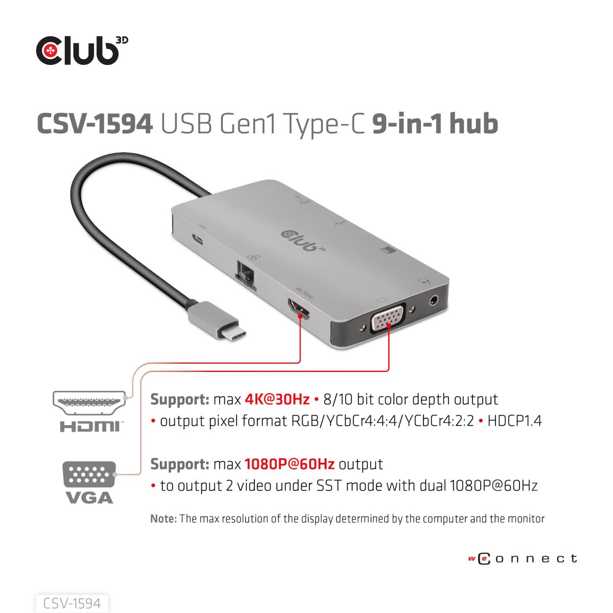 EU Product - Usb Gen 1 Type-C 9-in-1 Hub thumbnail