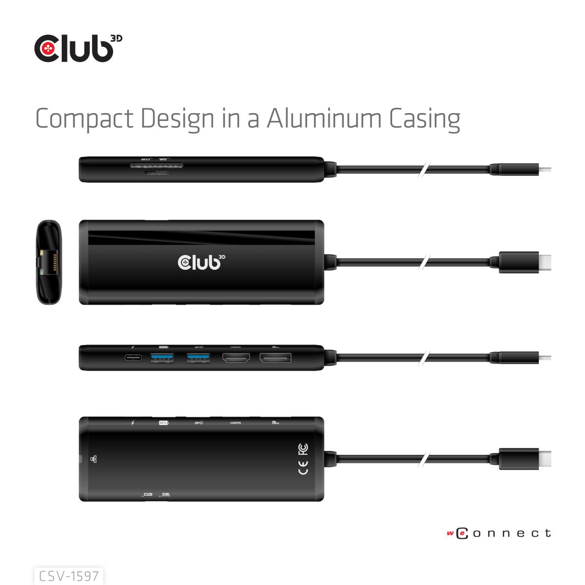 EU Product - Dockingstation - Usb Typ C 8-in-1 Mst Dual 4K60Hz thumbnail