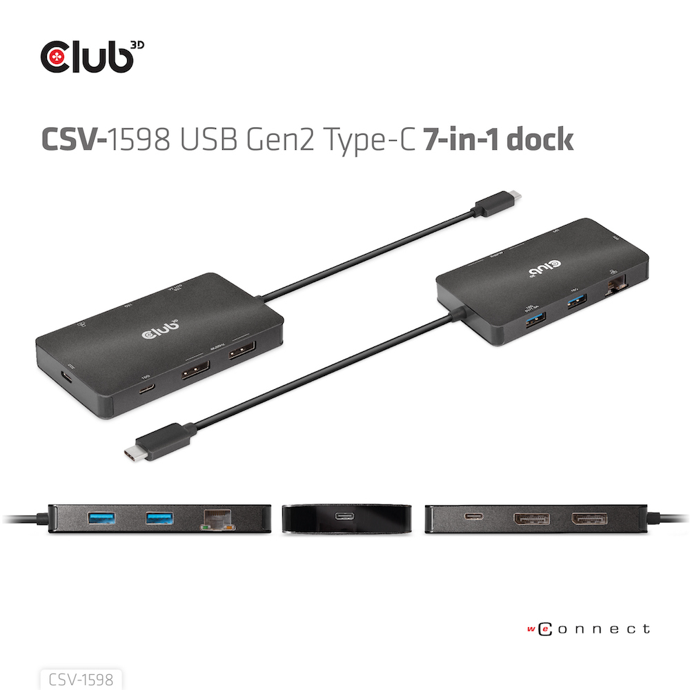 EU Product - Dockingstation - Usb Typ C Dual DisplayPort*schwarz* thumbnail
