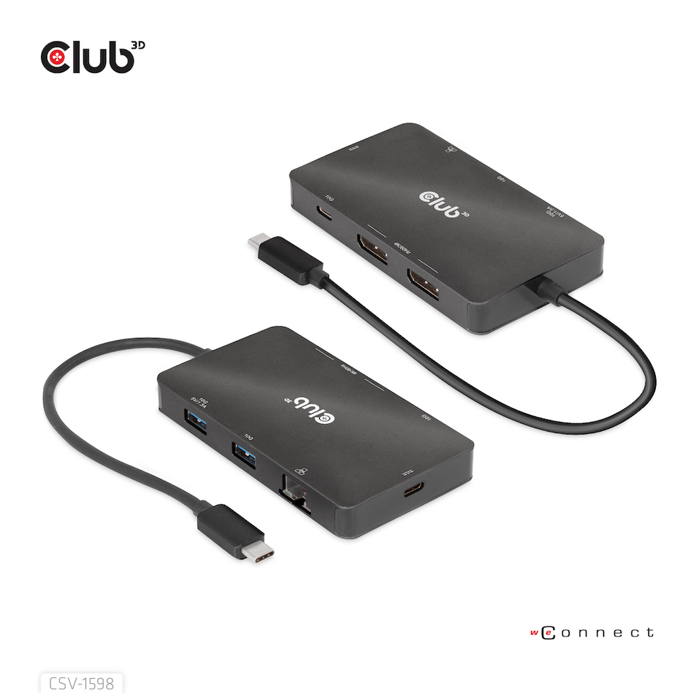 EU Product - Dockingstation - Usb Typ C Dual DisplayPort*schwarz* thumbnail