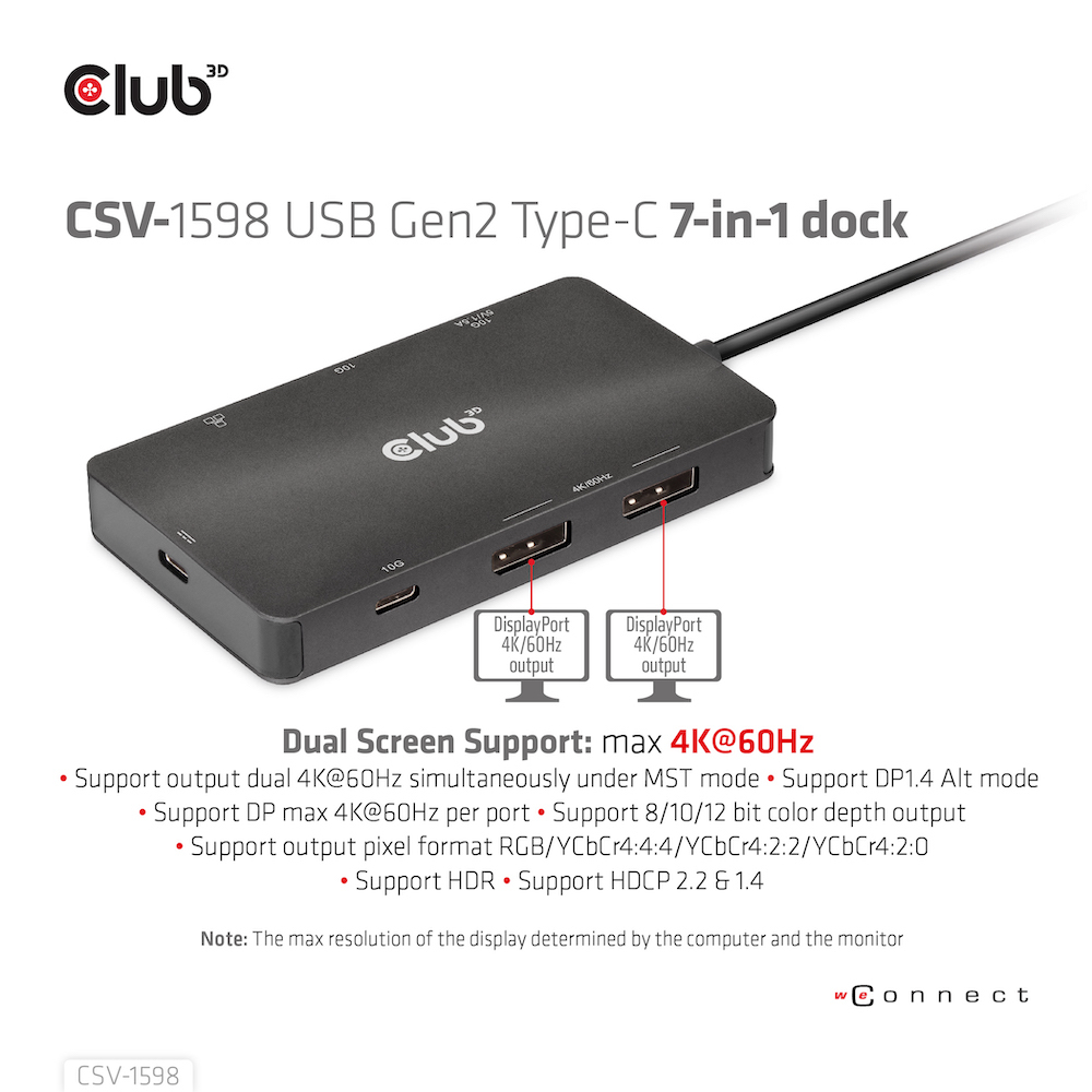 EU Product - Dockingstation - Usb Typ C Dual DisplayPort*schwarz* thumbnail
