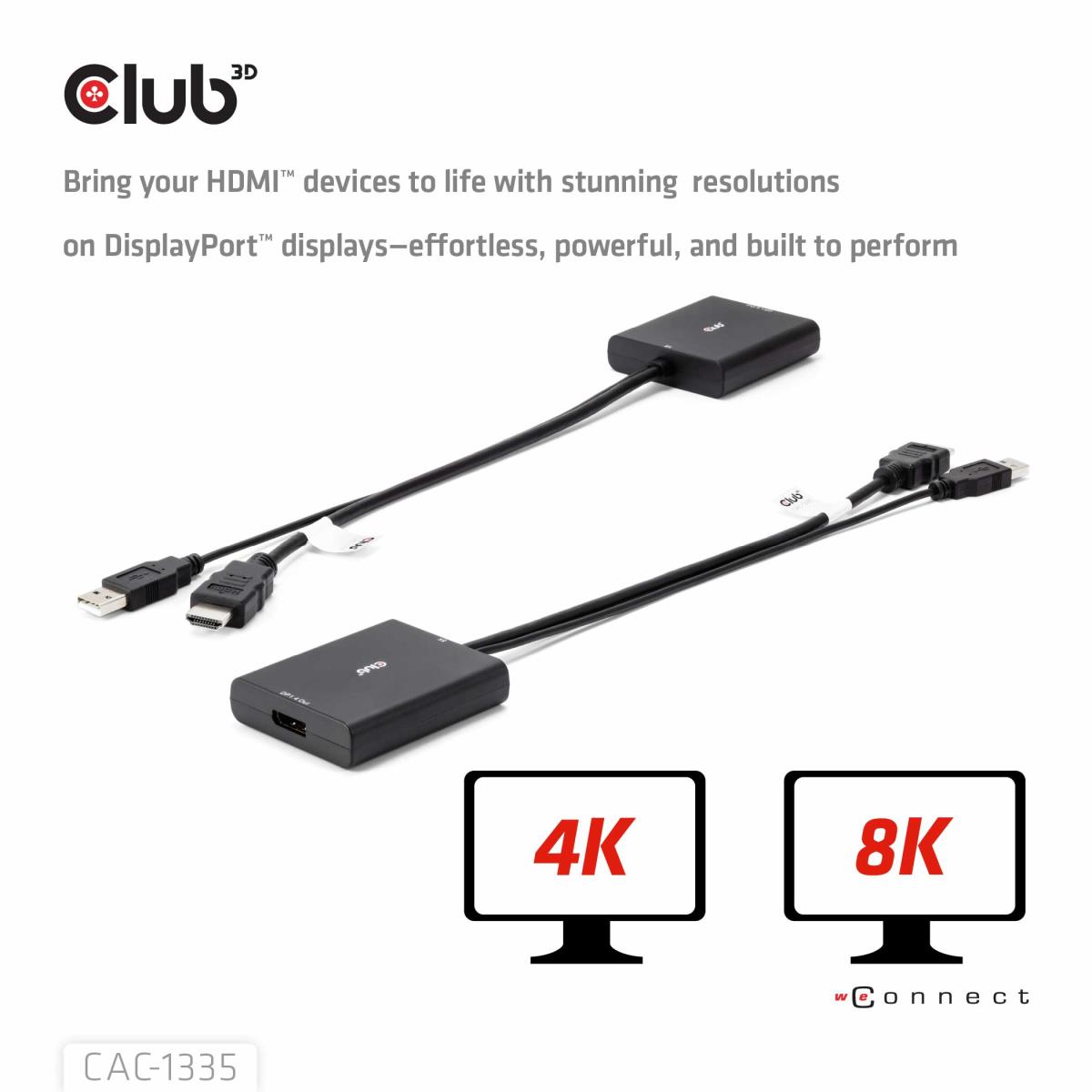 EU Product - Adapter Hdmi> DisplayPort** 4K120Hz aktiv - Adapter - Digital thumbnail