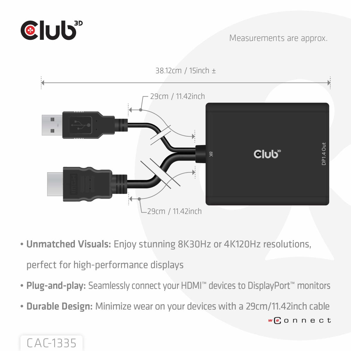 EU Product - Adapter Hdmi> DisplayPort** 4K120Hz aktiv - Adapter - Digital thumbnail