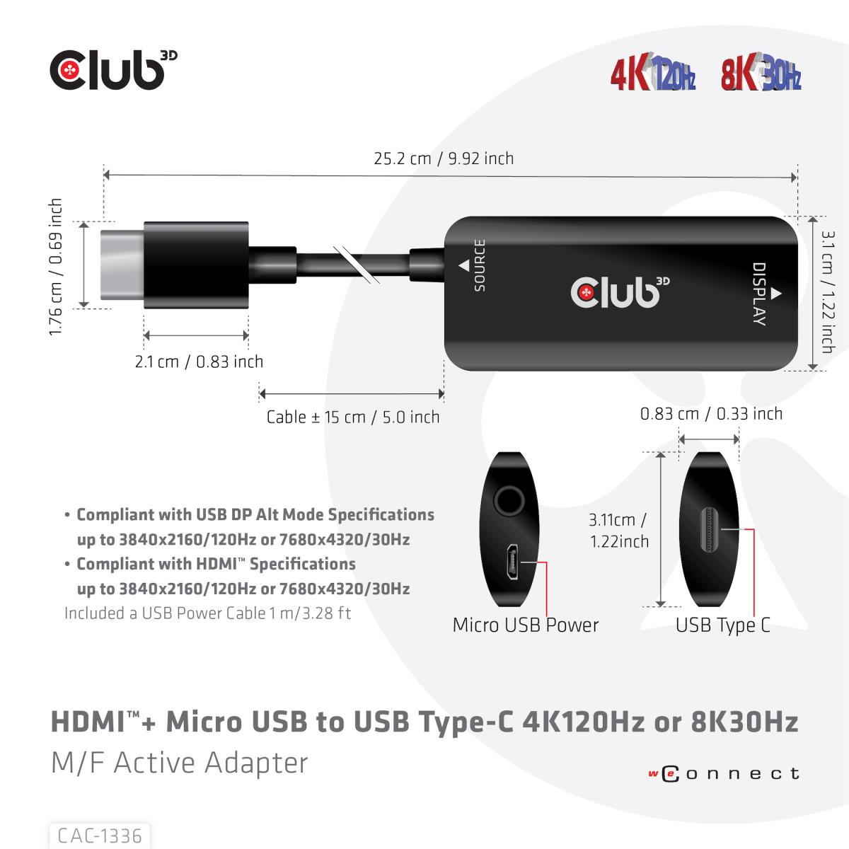 EU Product - Adapter Hdmi> Usb C** 4K120Hz aktiv - Adapter - Digital thumbnail