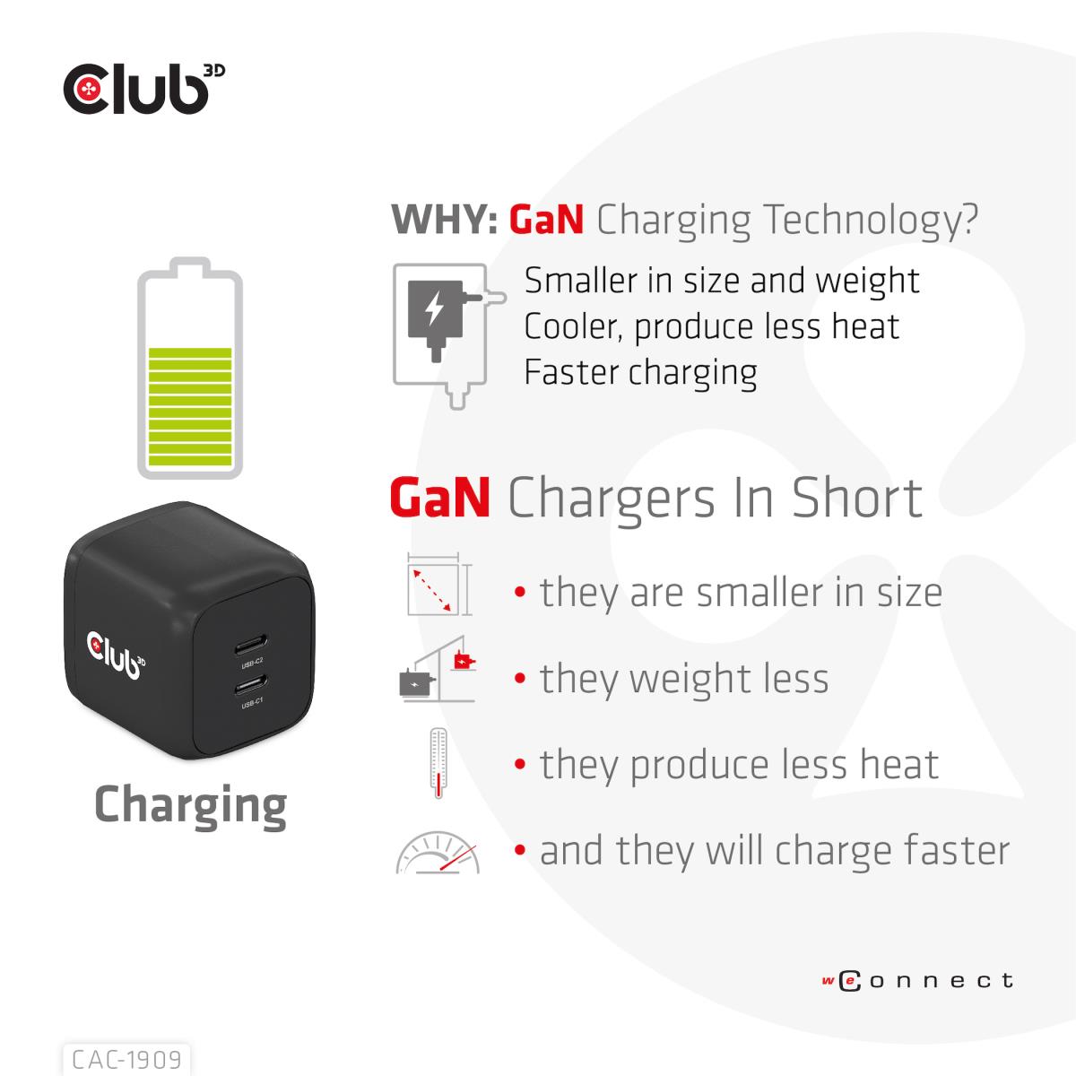 EU Product - Ladegert 2xUSB Typ C PD 45W GaN retail - Charger thumbnail