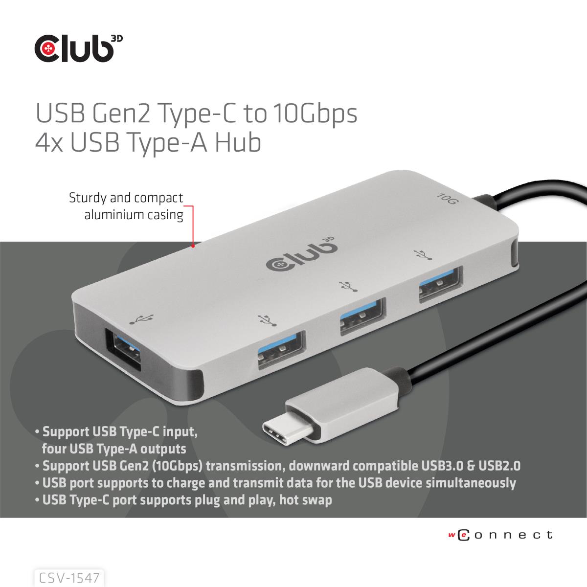 EU Product - CSV-1547 - Hub - 4 x Usb 3.1 Gen 2 thumbnail